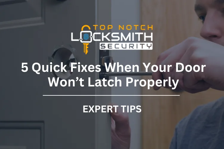 5 Quick Fixes When Your Door Won't Latch Properly