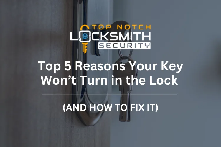 Top 5 Reasons Your Key Won't Turn in the Lock (And How to Fix It)