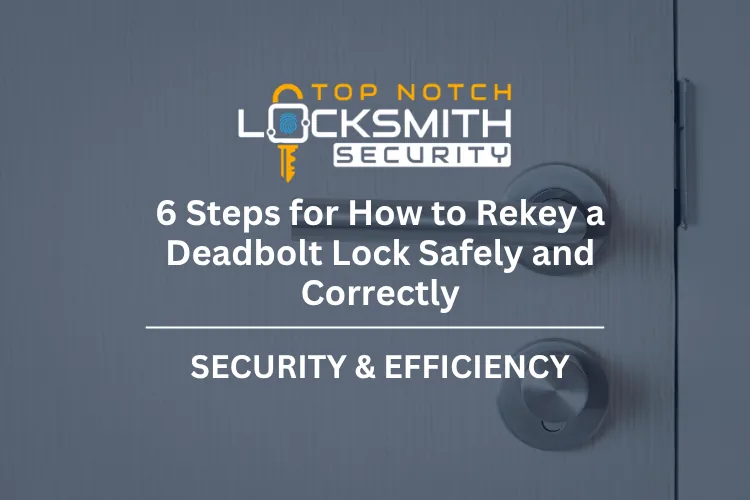 6 Steps for How to Rekey a Deadbolt Lock Safely and Correctly